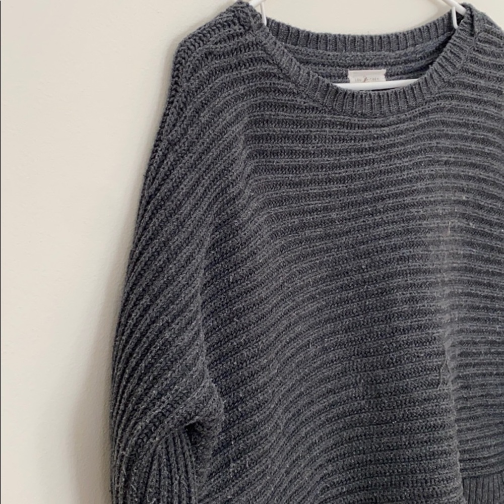 Lou & Grey chunky knit sweater charcoal